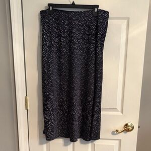 NWT J. Crew Black and White Maxi Skirt